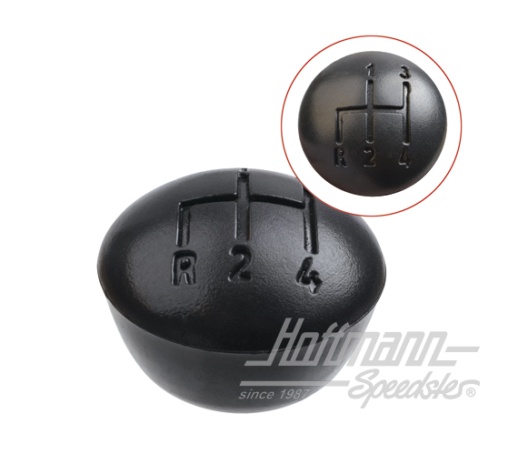 Shift-lever knob, black, with shift pattern | 141 711 141 D | 020-2014-04