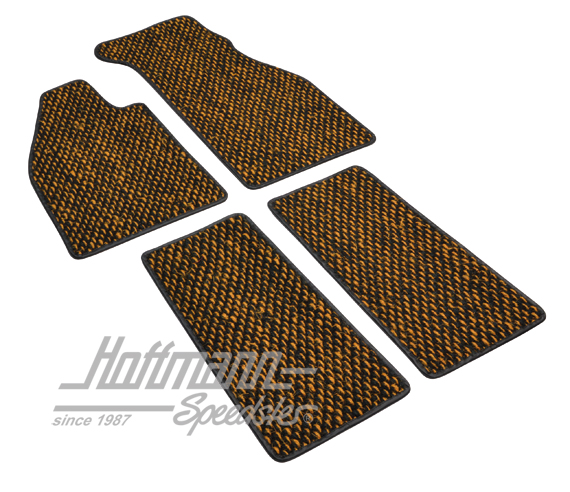 Floor mats, coco, .59-.72, yellow/black | ZVW 2BYL | 020-5381-26