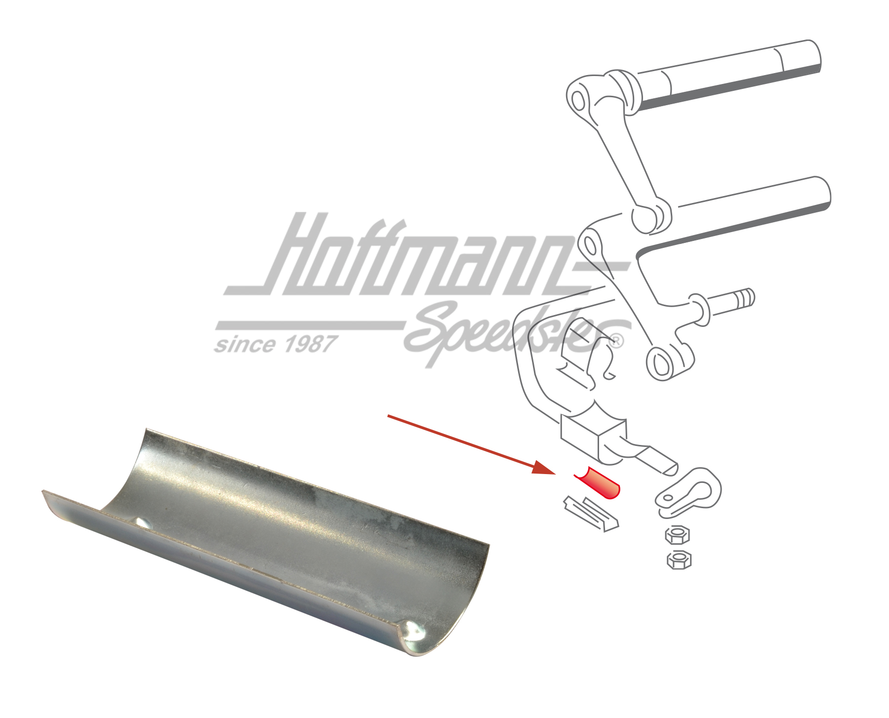 Intermediate sheet, sway bar rubber, Bus T1, 3.55-7.67
 | 211 411 343 | 089-3022-10
