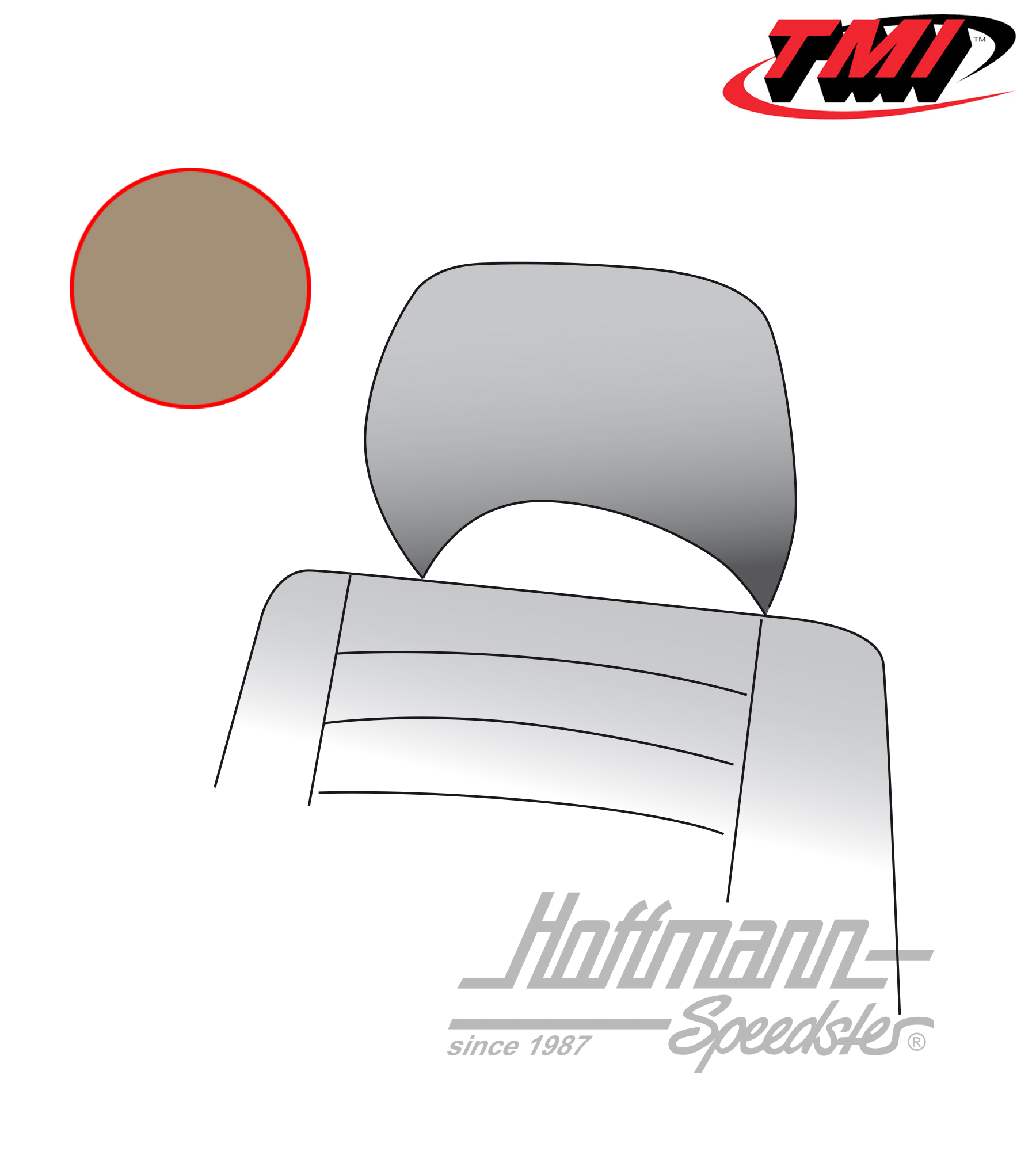 Headrest covers, Bus T2, 76-79, beige | 43-2131-14 | 098-0643-20
