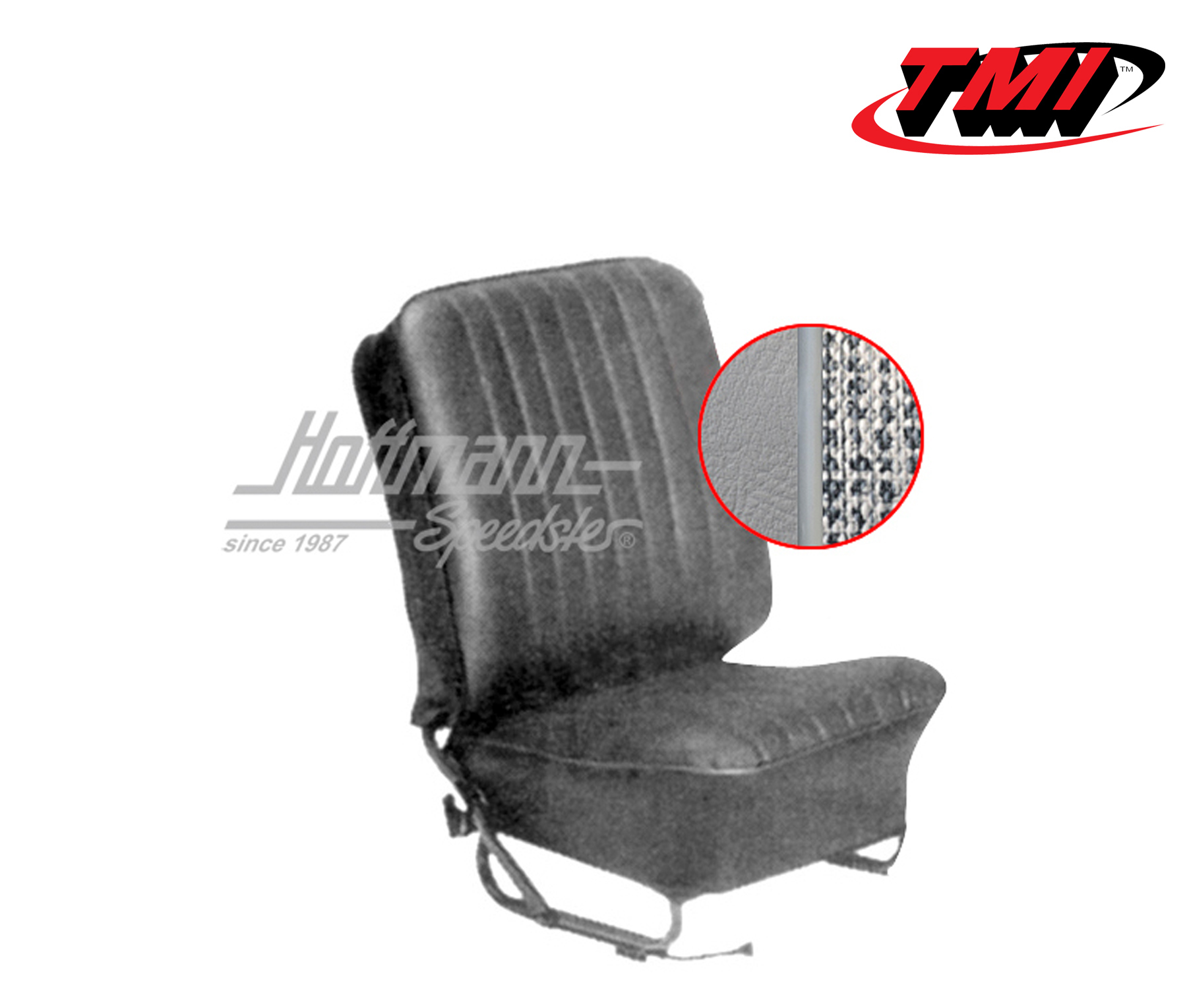 Seat upholstery, Conv., 8.57-7.64, Mesh, grey | 43-1322-16-334 | 055-6635-15