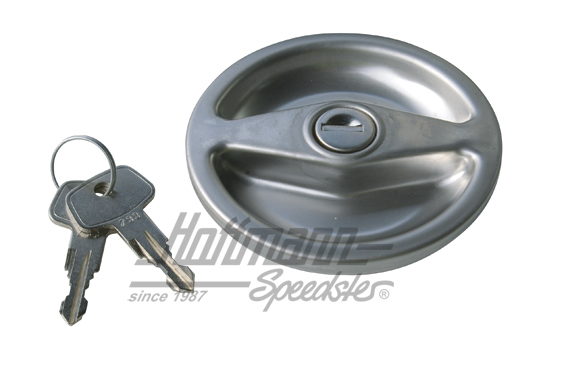 Fuel-tank cap, lockable, chromed, Bus T2, 73-79 | 211 201 551 R | 097-1058-20