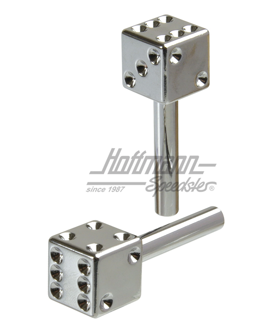 Door lock pulls, dice, chromed | 315-chrom | 010-3106-35