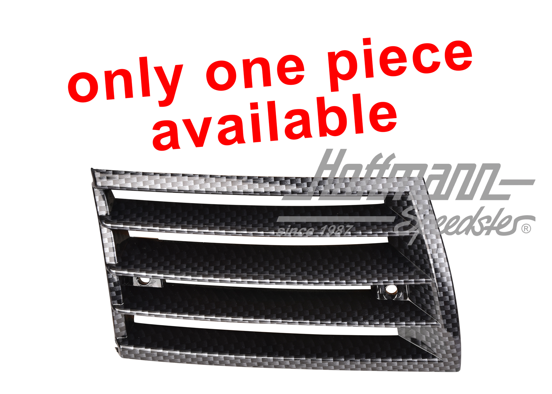 Horn grill, Carbon look, 69-73, right | 911 559 432 03 | 510-9517-12