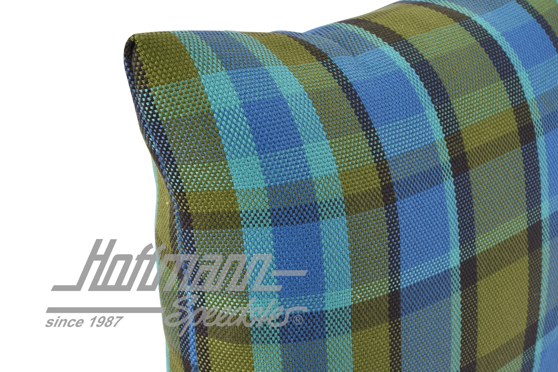 Cushion, Westfalia, blue/green, 39x39cm                                                             