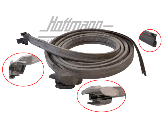 Door seal, Golf Convertible, 8.83-7.93, left | 155 837 911 E | 180-4001