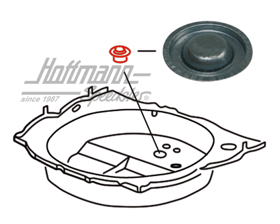 Closure cap, spare-wheel pan, Ø65mm                                                                 