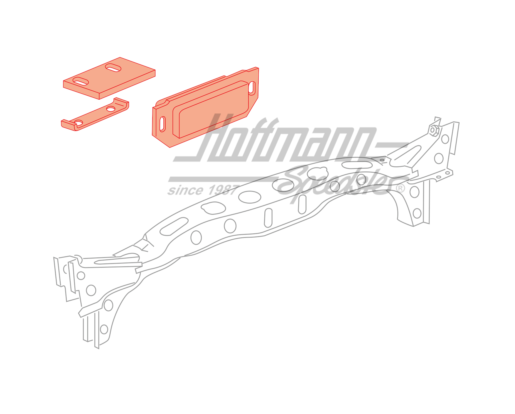 Gearbox mount, automatic transmission, left/right                                                   