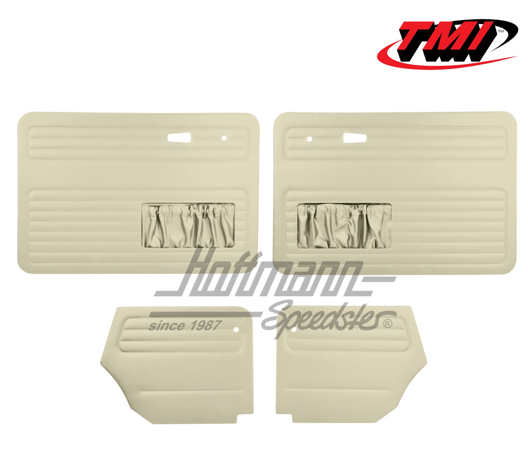 Door panels, Beetle Convertible, 66-72, off-white | 10-1329-15 | 055-7574