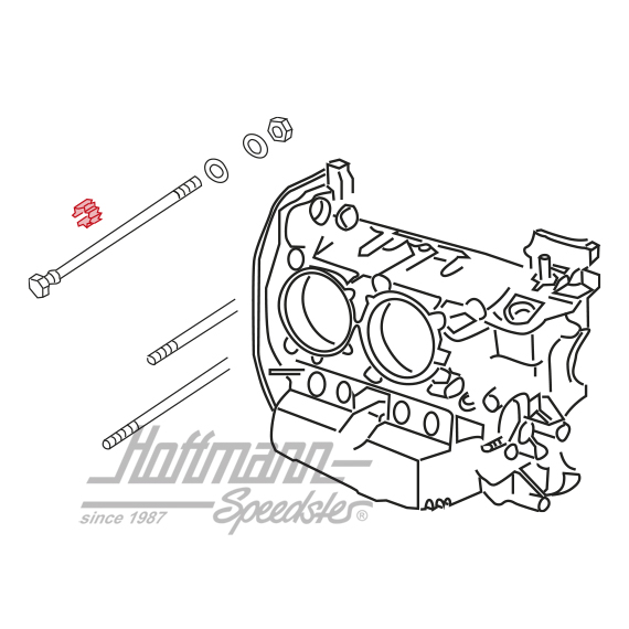 Vibration damper, crankcase, 1.7 + 2.0                                                              