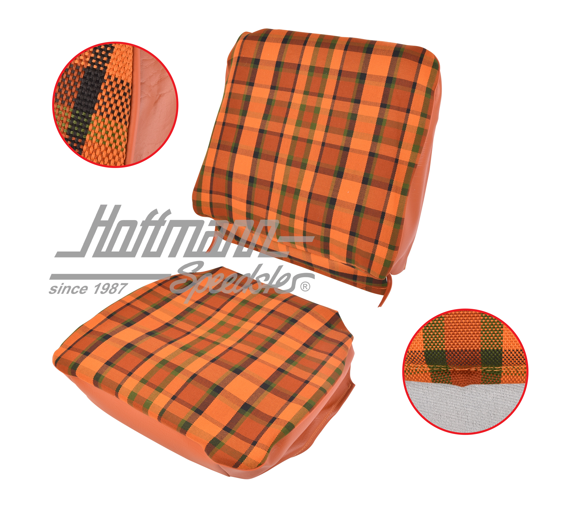Seat cover, Westfalia, red/orange, 68-74 |  | 098-1300-63