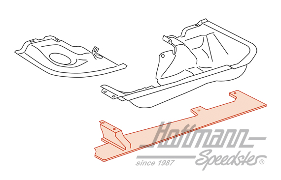Heat protection shield, rear, Bus T3, 1.6+2.0                                                       