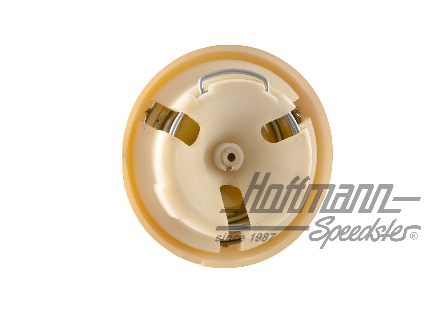 Horn button, with clock, Beetle/Bus, ivory colour                                                   