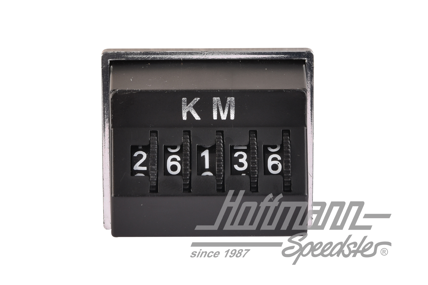 Trip odometer, "KM", black                                                                          