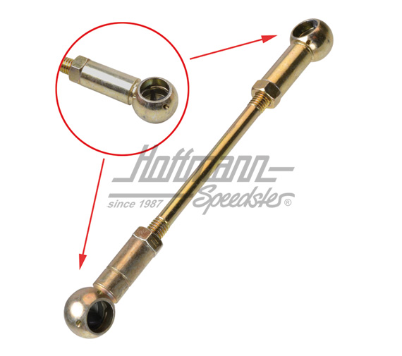 Pull rod, carburetor, 1.7-2.0, left/right | 021 129 847 | 092-0866-22