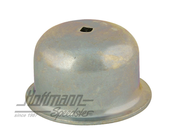 Hub cover, with hole for speedo cable, left | 111 405 691 B | 020-3991