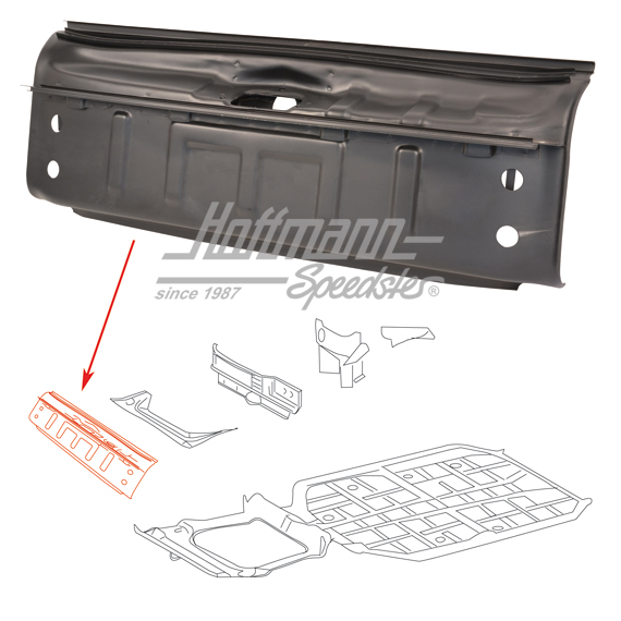 Transverse wall, front, 65-67 | 901 501 031 20 | 590-0190-08