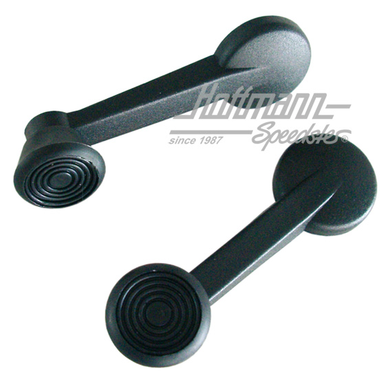 Window winder, standard, black, -7.74 | 111 837 581 J | 020-2370