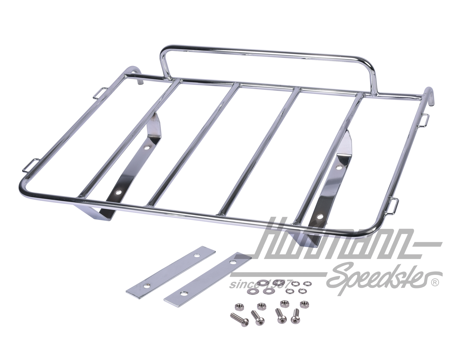 Luggage rack, rear, Karmann Ghia, stainless steel                                                   