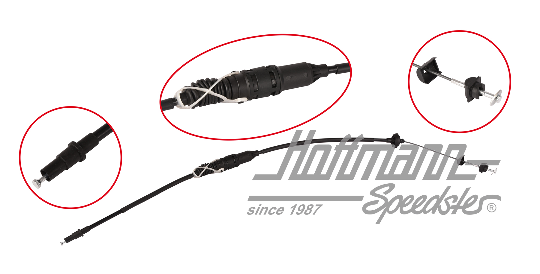 Clutch cable, 1260mm, Bus T4, 9.90-6.03 | 7D1 721 335 | 407-2310