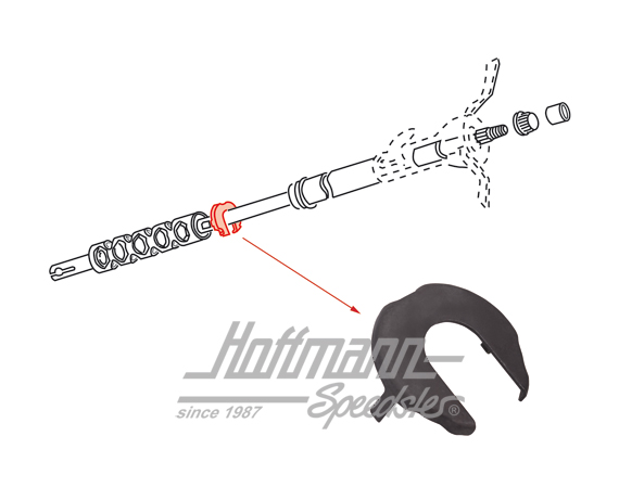 Supporting ring, steering-column, middle, 8.67- | 311 415 475 | 020-2431-07
