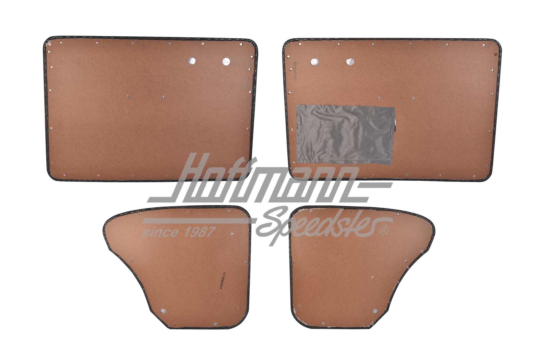 Door panels, black, Sedan, 8.55-7.64                                                                