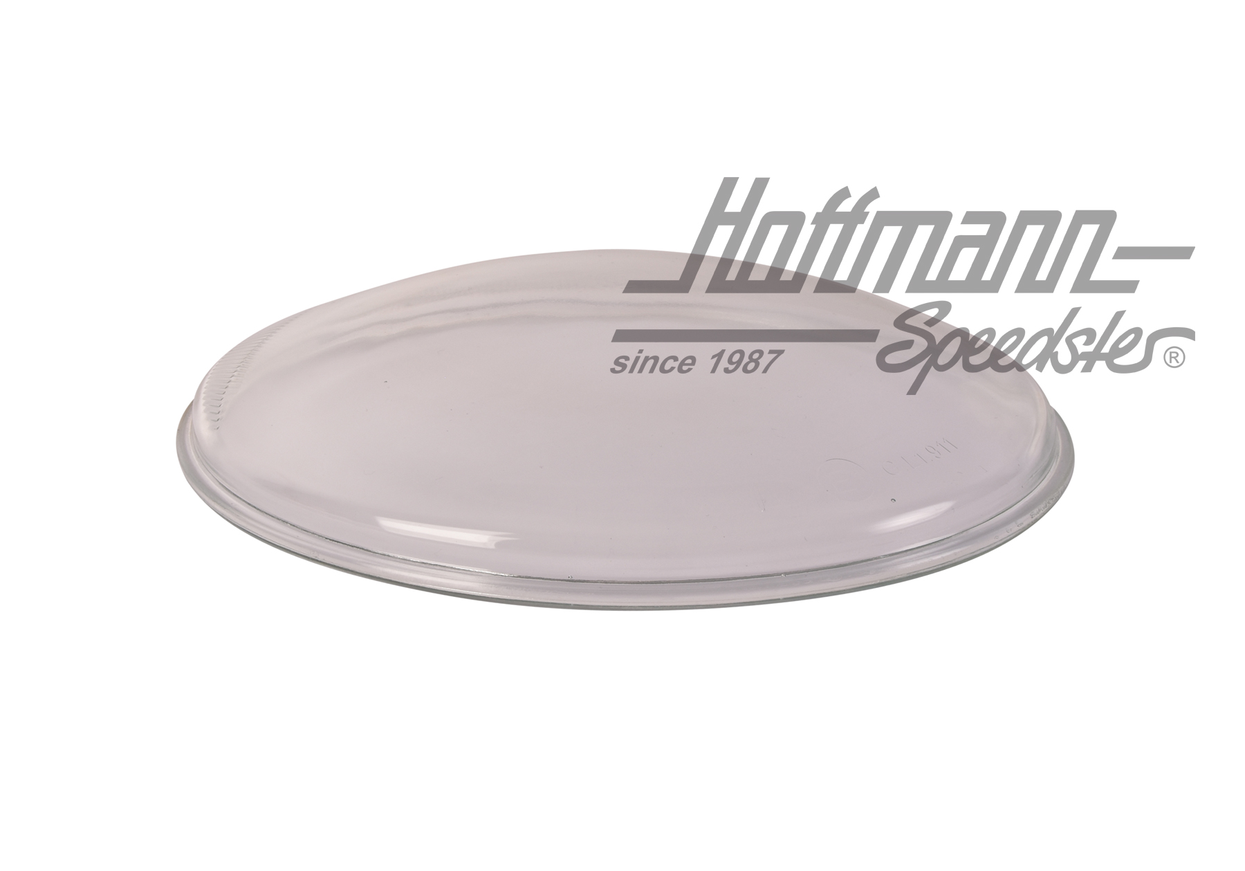 Headlight glass, "asymmetric", Hella, clear                                                         