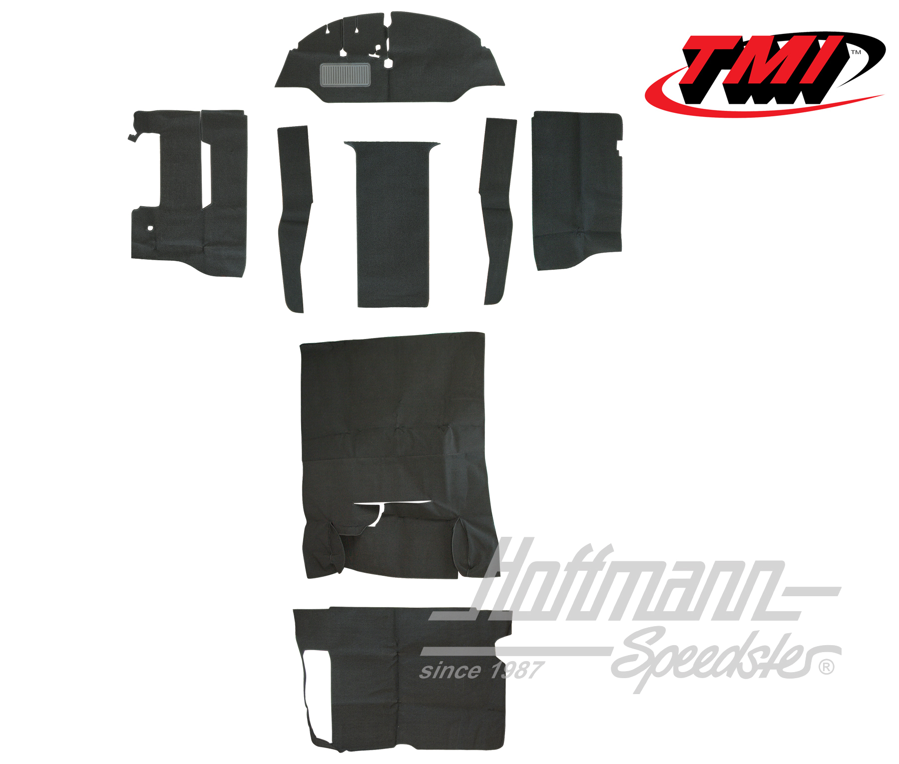 Carpet kit, Bus T1, 8.64-7.67, grey | 34-F2108-407 | 098-0026