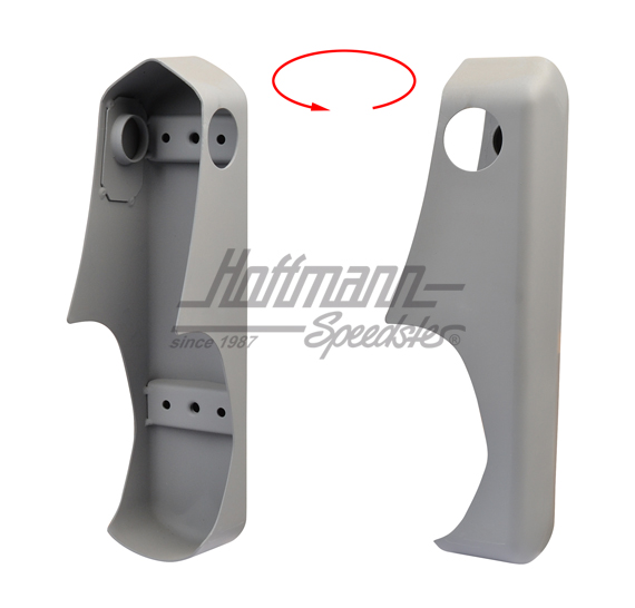 Bumper guard, rear, 58-67, USA, left                                                                