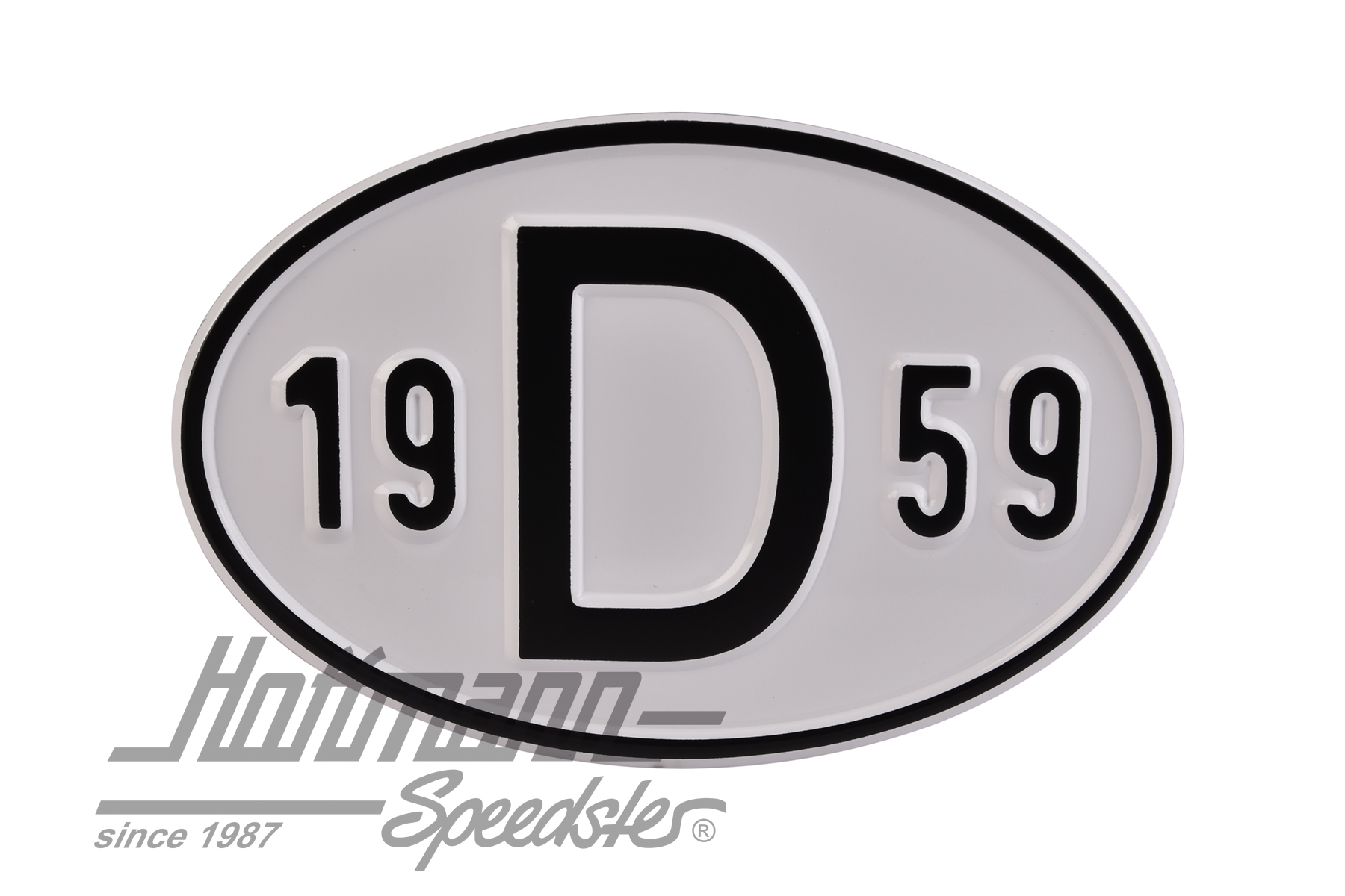Nationality plate "D", alu, with year 1959 |  | 020-2396-59
