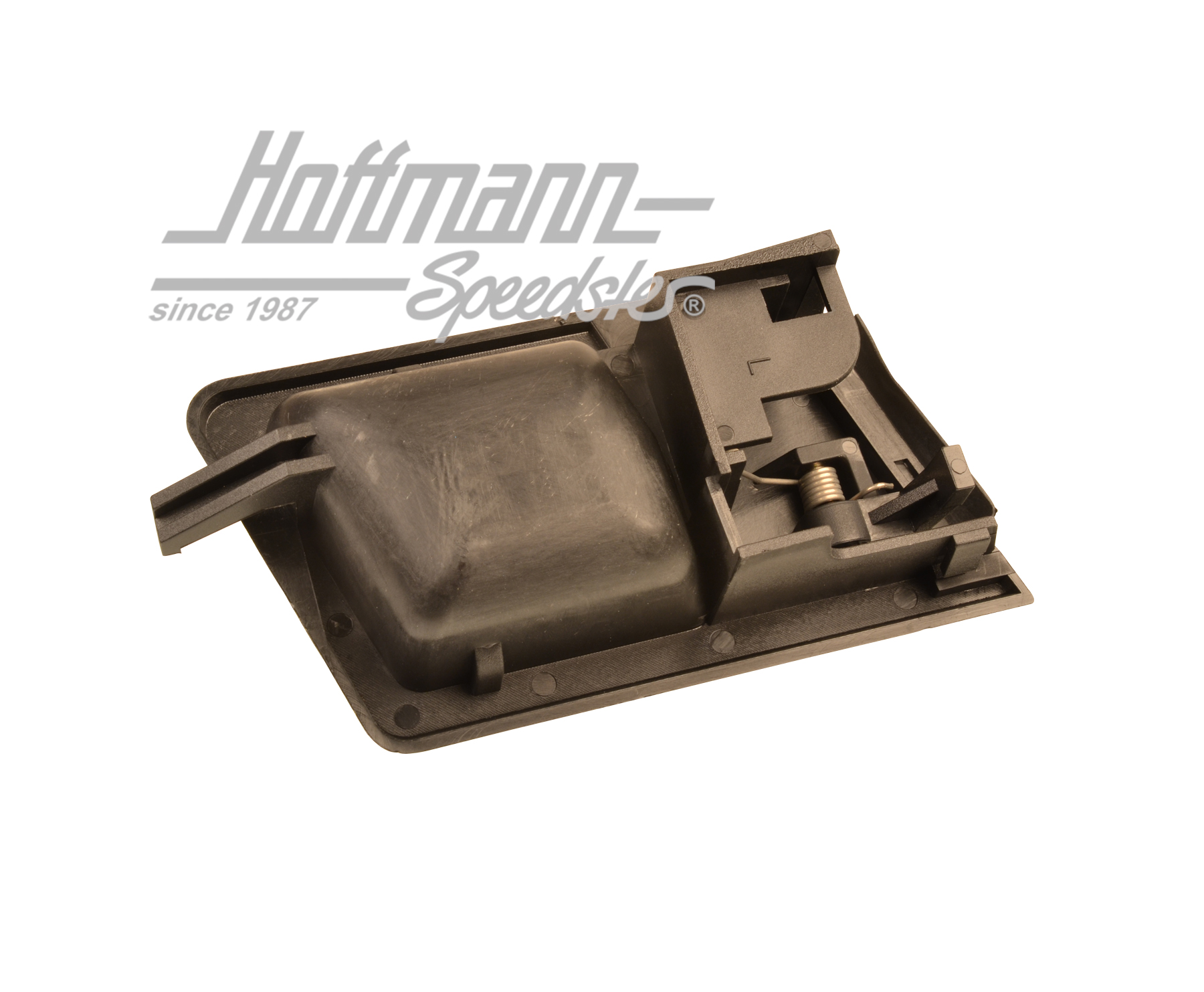 Door opener, inner, Bus T4, left, black                                                             