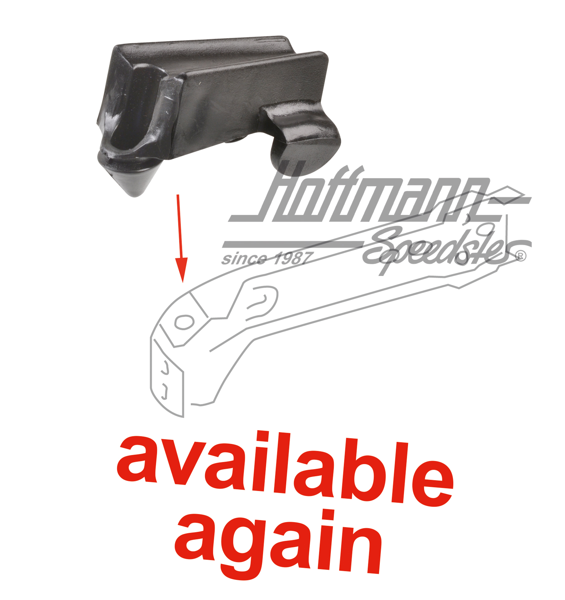 Spacer, bumper bracket, .74-, right | 113 807 130 | 020-3066-02