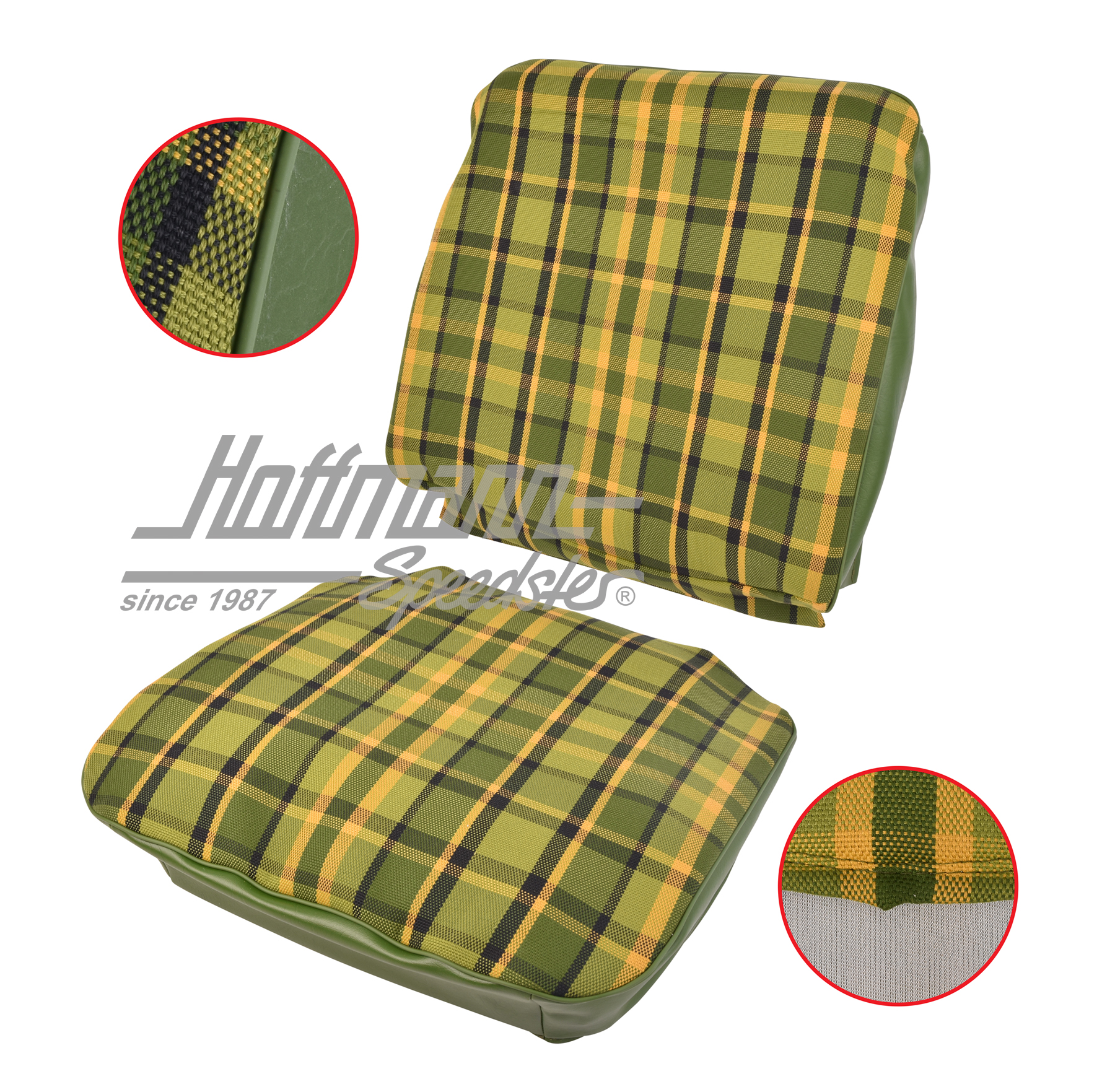 Seat cover, Westfalia, green/yellow, 68-74 |  | 098-1300-56