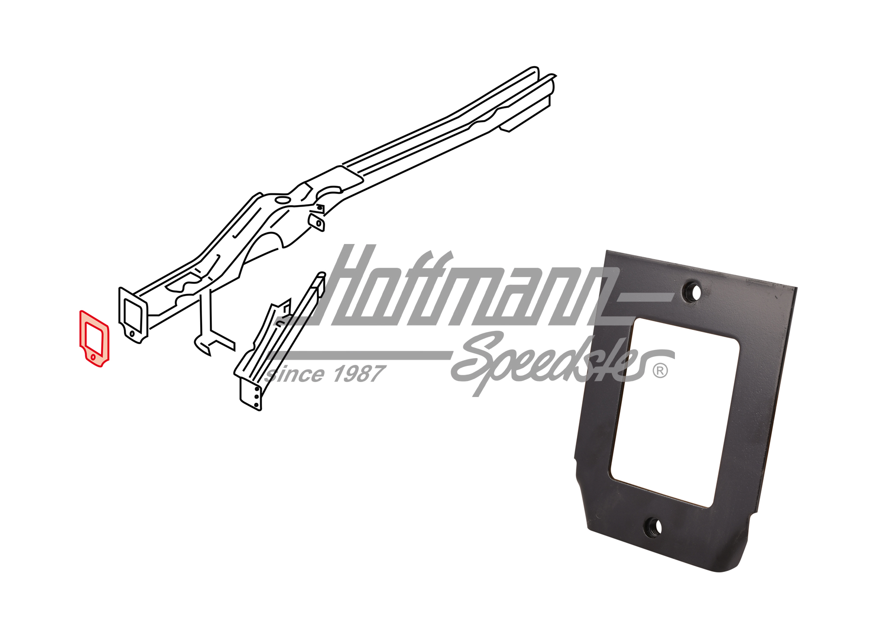 Lock plate, side member
, front, left | 701 803 601 | 408-8900-31