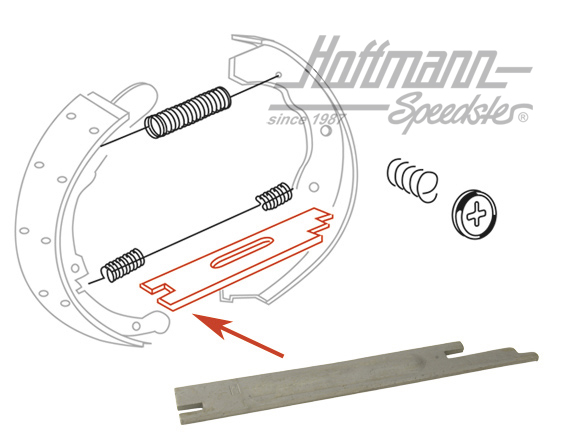 Pressure rod, rear, Bus T1/T2, 55-71, left | 211 609 631 B | 089-2675-21