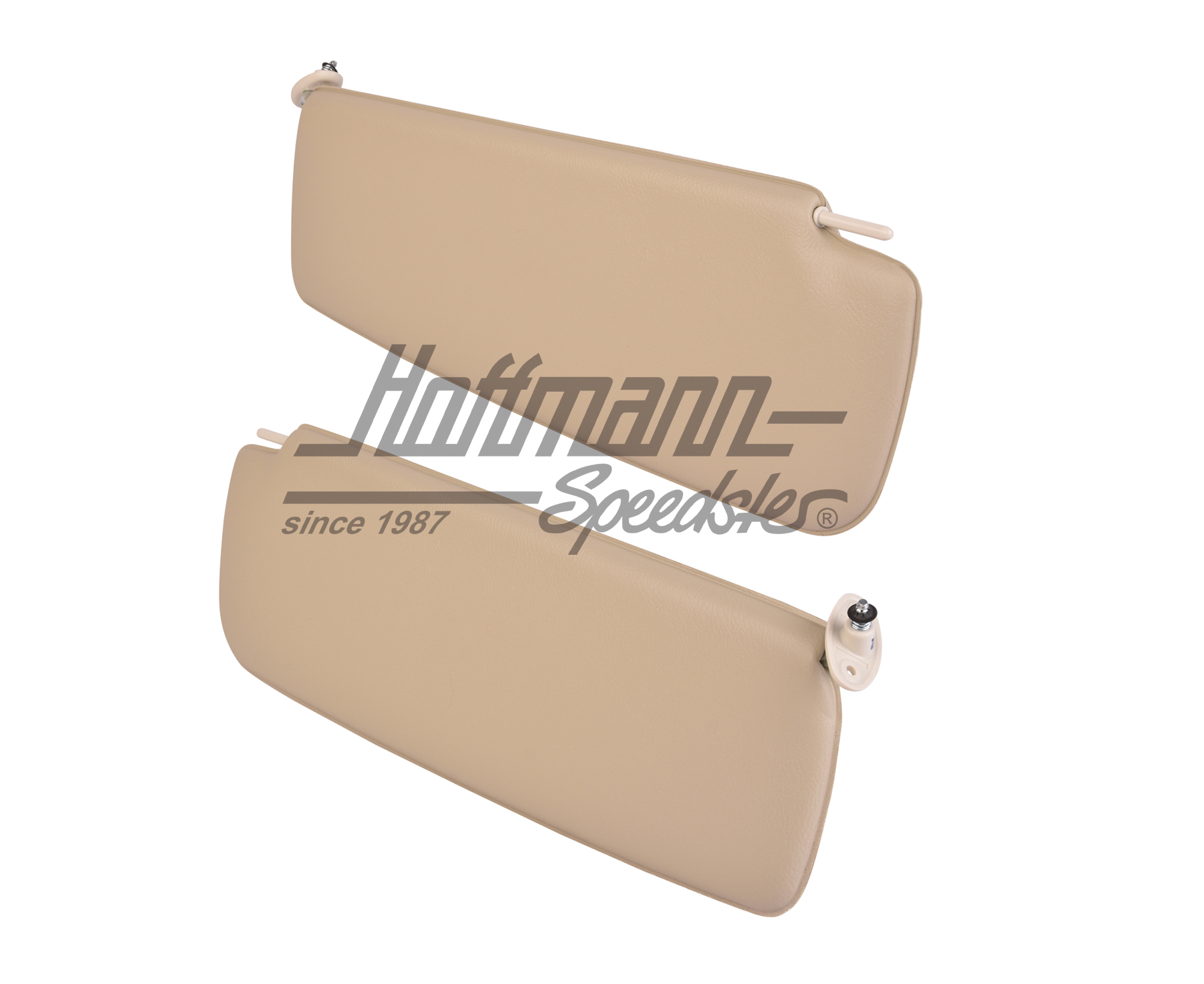 Sun visors, without mirror, off-white                                                               