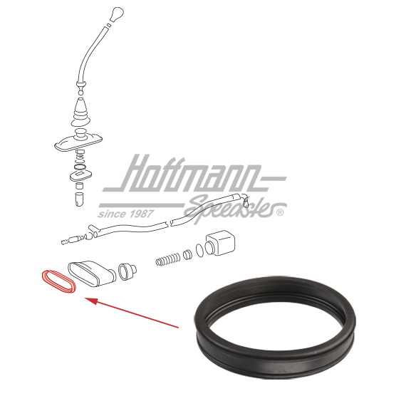 Rubber band, shift-control housing, 914, -72                                                        