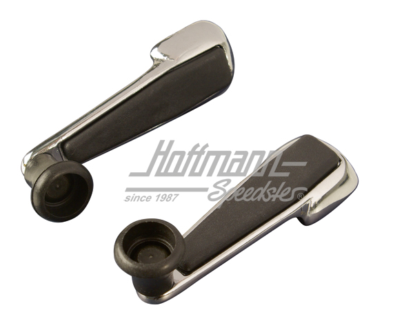 Window winders, Brasil, chromed/vinyl | 111 837 581 X | 010-3105-08