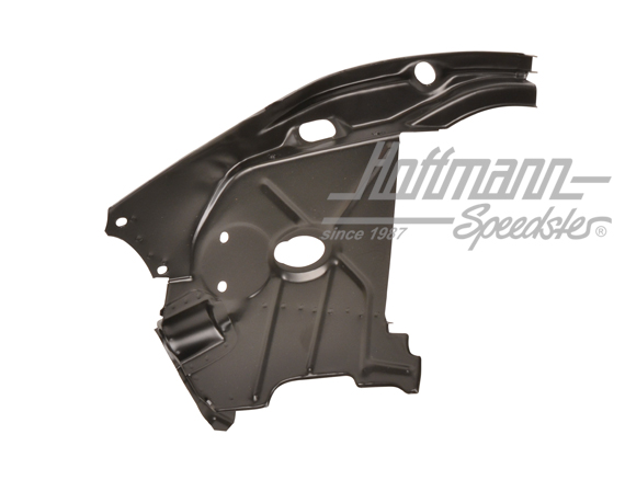 Engine tin, 964, front, black, left | 964 106 283 08 | 530-4020-01