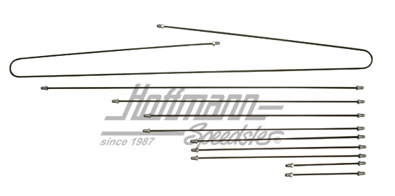 Brake line kit, Bus T2, 8.72- chassis no... | 211 698 005 L | 090-3219