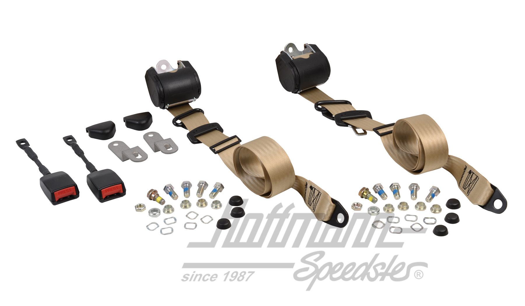 Retractor belt, front, Sedan / Convertible, beige |  | 045-9180-02