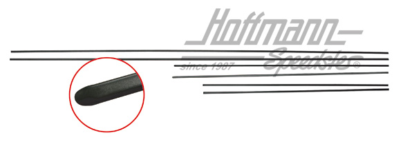 Moulding kit, 6-pieces, Golf Caddy, black | 171 898 111 Caddy | 180-1185