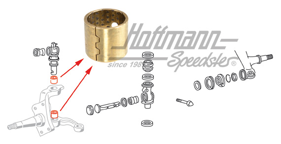 Bushing, king pin | 211 405 317 B | 089-3040-20