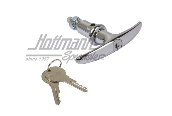 Engine-hood lock, T-twist grip, Top Quality | 113 827 571 B | 020-2465-10