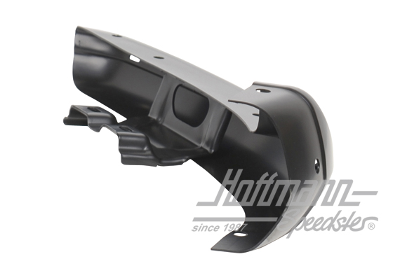 Bumper edge, front, 67-72, black, left                                                              