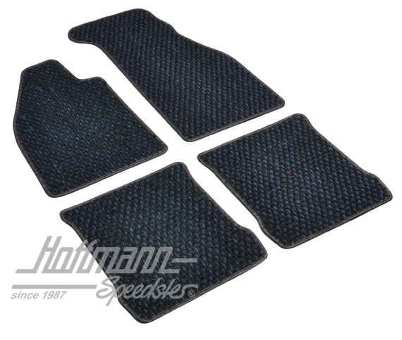 Floor mats, coco, 8.72-, blue/black | ZVW 2DBL | 020-5381-55