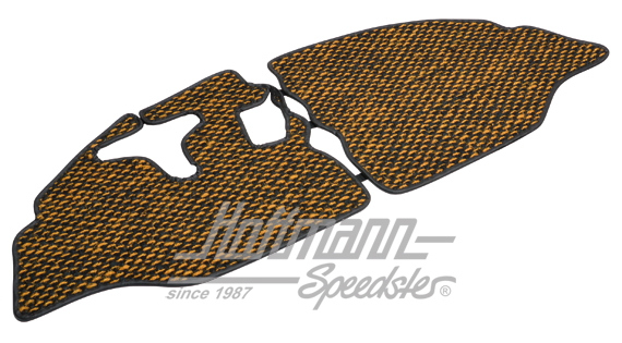 Floor mat, coco, .65-.67, yellow/black | ZVW 2BUS BYL | 098-0040-26