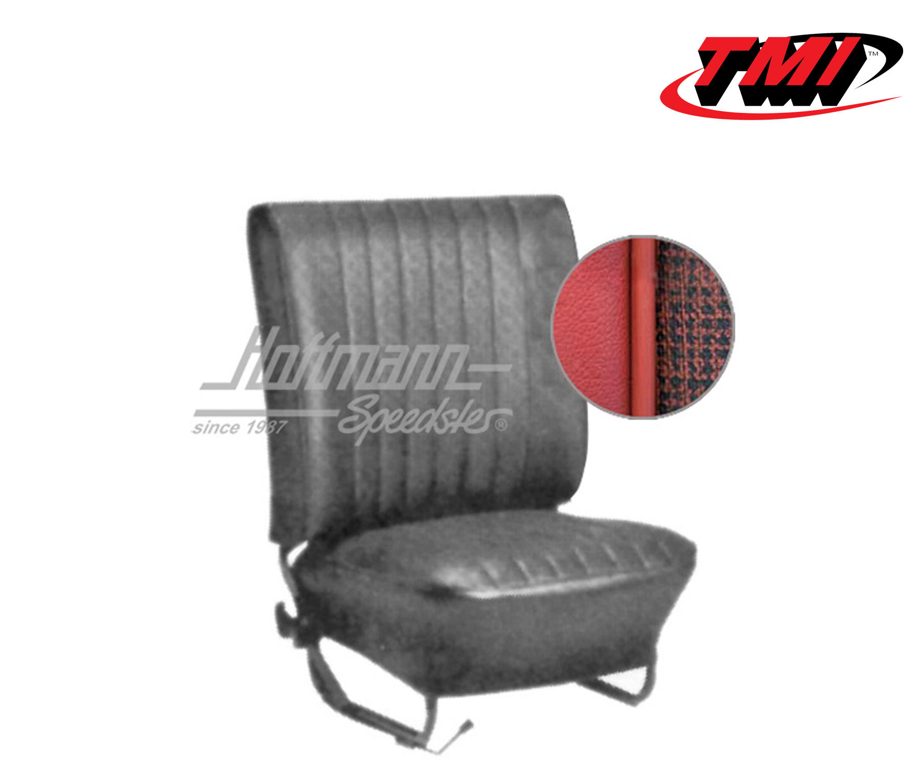 Seat upholstery, Conv., 8.64-7.67, Mesh, red | 43-1323-23-338 | 055-6517-15