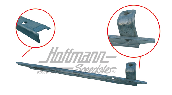 Guide rail, door, rear, right, 8.72- | 111 837 418 C | 020-5168-22