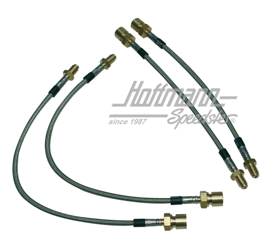 Brake hose set "Stahlflex", Porsche 356 B/C                                                         